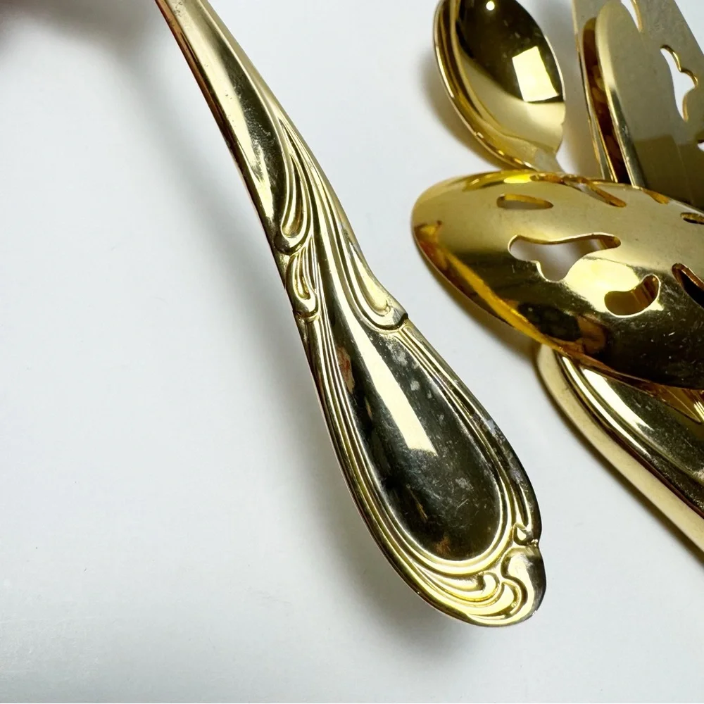 Vintage International Electro Plated Gold Flatware 24 Piece